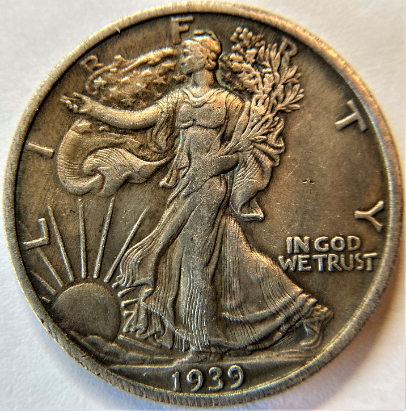 Counterfeit-1939-S-50c-In-Lot-Of-Coins
